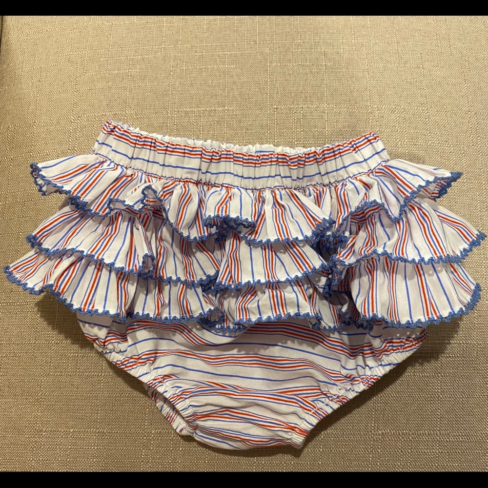 Shrimp and Grits Cape Cod Ruffle Diaper Cover 2T